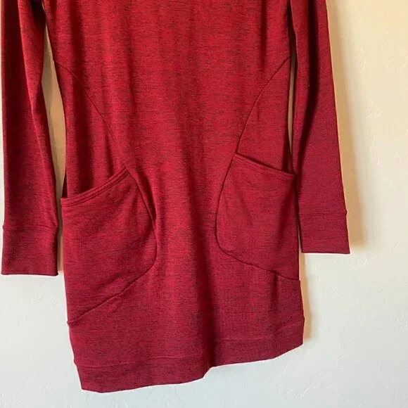 Toad & Co Intermezzo Long Sleeve Dress Red Marl Size XS - Picture 3 of 8